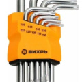Набор ключей имбусовых Torx Вихрь 9 шт, T10-T50 /73/6/5/12